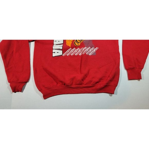 Vintage Indiana University IU Hoosiers  crewneck sweatshirt Size XL Made In Usa - Picture 4 of 7